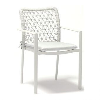 Couture Jardin Club Dining Chair, Light Grey