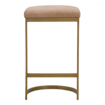Essentials For Living Cresta Counter Stool - Ivanhoe Toast Brushed Gold