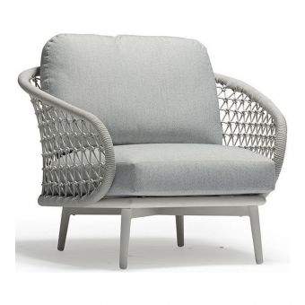 Couture Jardin Cuddle Armchair, Light Grey
