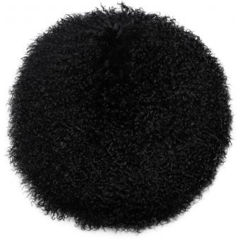 TOV Furniture New Zealand Black Sheepskin 16" Round Pillow