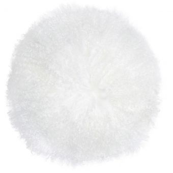 TOV Furniture New Zealand White Sheepskin 16" Round Pillow