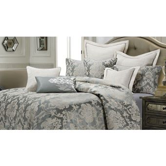 AICO Michael Amini Cambria 10pc King Comforter Set - Mineral