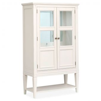 Magnussen Willowbrook Display Cabinet in Egg Shell White with Slight Rub Through