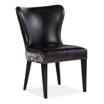 Hooker Furniture Kale Accent Chair with Salt & Pepper HOH in Legendary Graphite