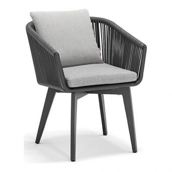 Couture Jardin Diva Dining Chair, Anthracite