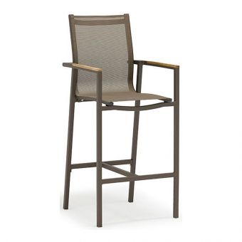 Couture Jardin Ella Bar Stool, Taupe