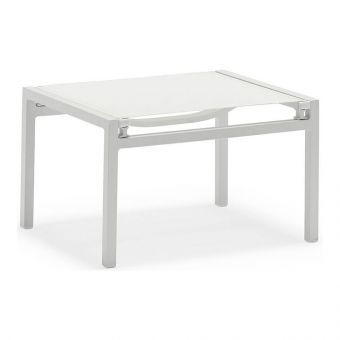 Couture Jardin Ella Ottoman, White