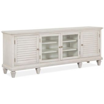 Magnussen Newport TV Large Console in Alabaster