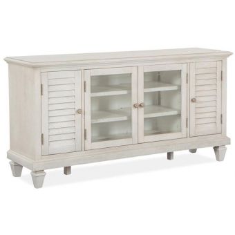 Magnussen Newport TV Small Console in Alabaster
