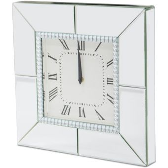 AICO Michael Amini Montreal Square Clock 5039