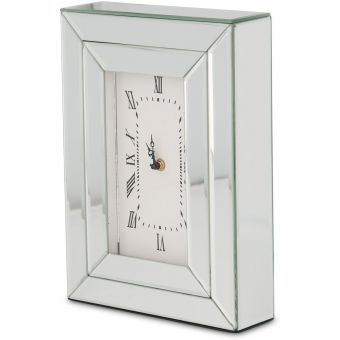 AICO Michael Amini Montreal Rectangular Table Clock 5043