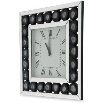 AICO Michael Amini Montreal Square Clock 5050