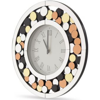 AICO Michael Amini Montreal Round Clock 5054