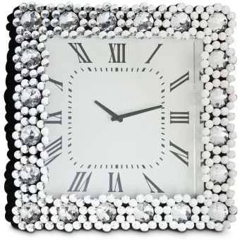 AICO Michael Amini Montreal Square Wall Clock 5436