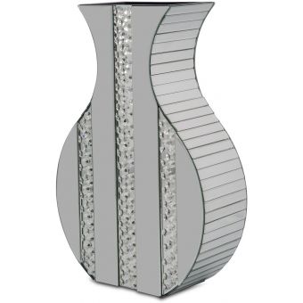 AICO Michael Amini Montreal Mirrored Vase 7331
