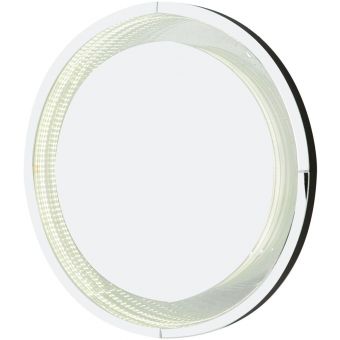 AICO Michael Amini Montreal Round Wall Mirror w/ LED Lights
