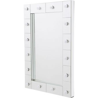 AICO Michael Amini Montreal Rectangular LED Wall Mirror 8601