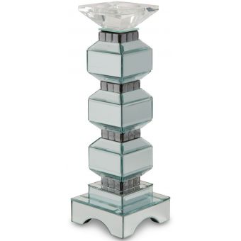 AICO Michael Amini Montreal 3-Tier Mirrored Candle Holder (2/Pack)