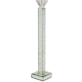 AICO Michael Amini Montreal Slender Mirrored Crystal Candle Holder Large (6/Pack)