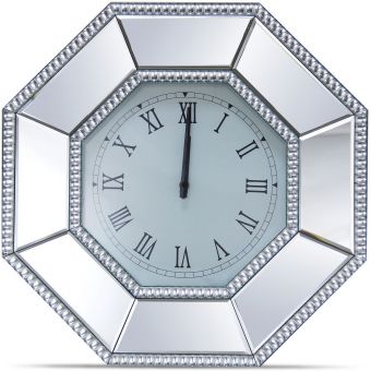 AICO Michael Amini Montreal Octagonal Wall Clock 278