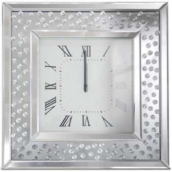 AICO Michael Amini Montreal Square Wall Clock 280
