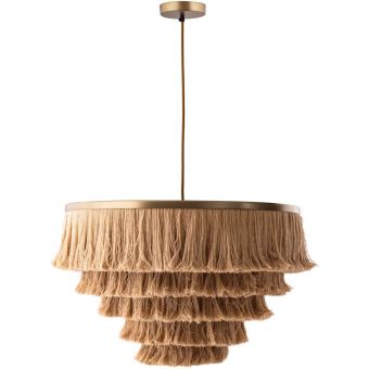 TOV Furniture Sarai Natural Fringe Pendant