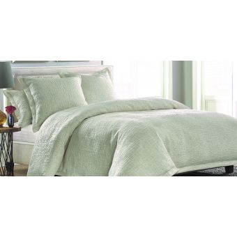 AICO Michael Amini Hillton 6pc King Duvet Set - Natural