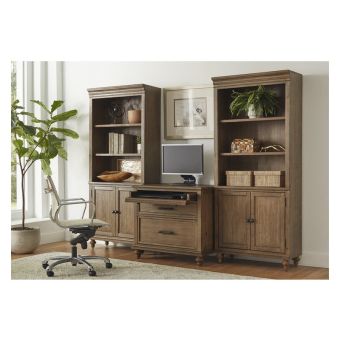 Aspenhome Hensley Combo File Wall Library - Honey