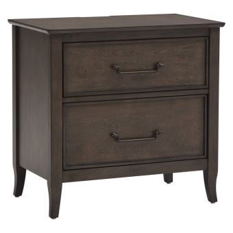 Aspenhome Blakely 2 Drawer Nightstand - Sable Brown