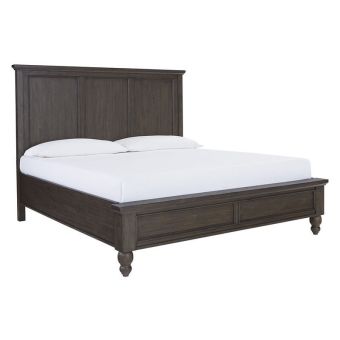 Aspenhome Cambridge Panel Bed, King - Cracked Pepper