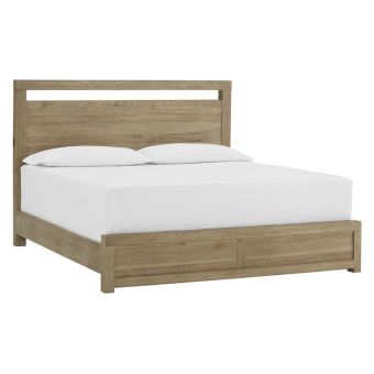 Aspenhome Modern Loft Panel Bed, King - Modern Khaki