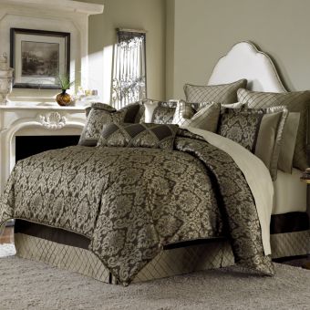 AICO Michael Amini Imperial 10pc King Comforter Set, Bronze