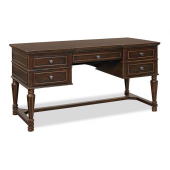 Aspenhome Weston 60" Half-Ped Desk - Brown Ale