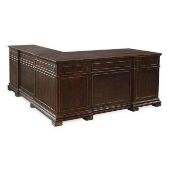 Aspenhome Weston 66" L-Shaped Desk - Brown Ale
