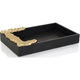 John Richard Trapz Vegan Snakeskin Tray Large