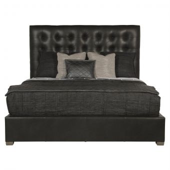 Bernhardt Furniture Avery Leather Panel Bed - King K1476
