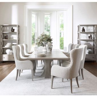Bernhardt Cornelia 5pc Rectangular Dining Set with 4pc Arm Chair