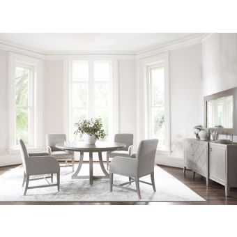 Bernhardt Cornelia 3pc Round Dining Set with 2pc Arm Chair