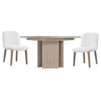 Bernhardt Loggia 3pc Round Dining Set #K2210