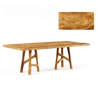 Bernhardt Loft Brasea Dining Table, Lume Finish