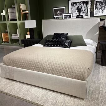 Bernhardt Loft Sawyer Storage Panel Bed, King #B502 Fabric