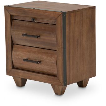 AICO Michael Amini Kathy Ireland Brooklyn Walk Nightstand