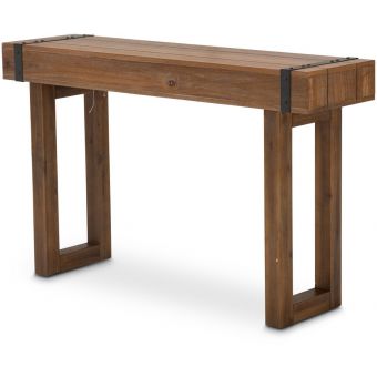 AICO Michael Amini Kathy Ireland Brooklyn Walk Console Table