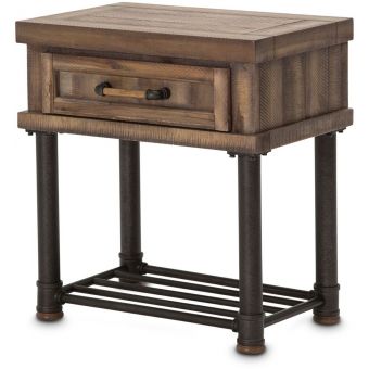 AICO Michael Amini Kathy Ireland Crossings Side Table with Drawer