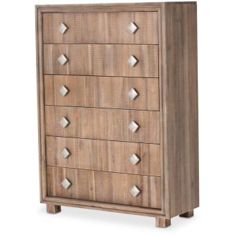 AICO Michael Amini Kathy Ireland Hudson Ferry 6-Drawer Chest