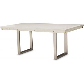 AICO Michael Amini Kathy Ireland Menlo Station Rectangular Dining Table
