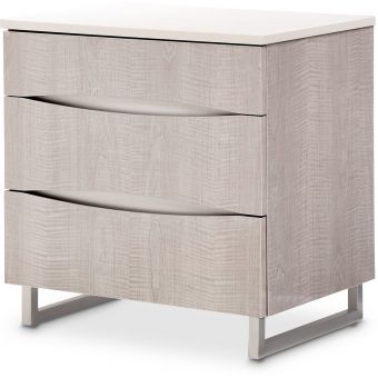 AICO Michael Amini Marin Nightstand Greige