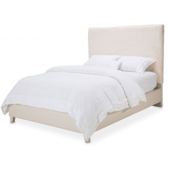 AICO Michael Amini Kathy Ireland A La Carte Emerson Eastern King Upholstered Bed, Powder