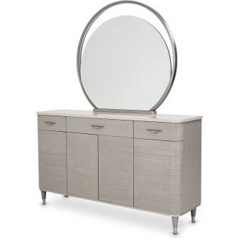 AICO Michael Amini Kathy Ireland Eclipse Sideboard & Mirror