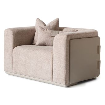 AICO Michael Amini Canberra Chair And A Half in Light Ash